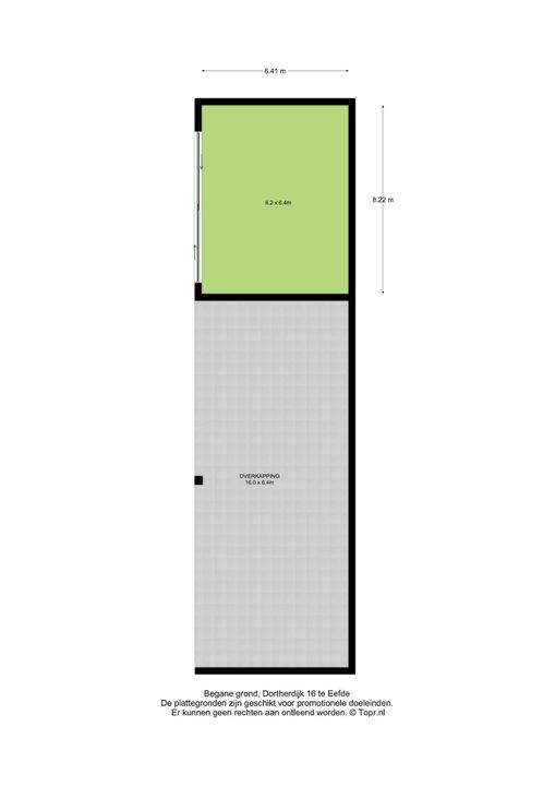 Dortherdijk 16, Eefde plattegrond-