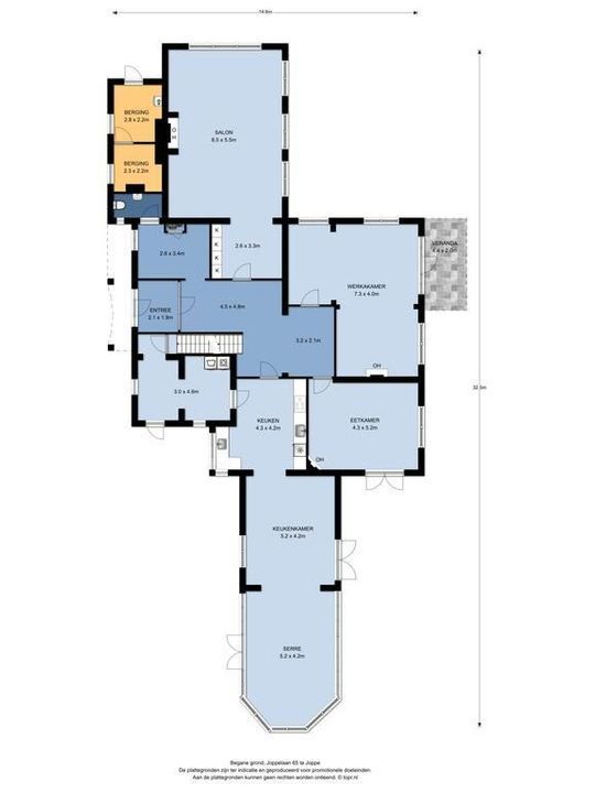Joppelaan 65, Joppe plattegrond-