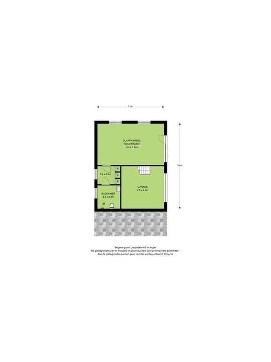 Joppelaan 65, Joppe plattegrond-