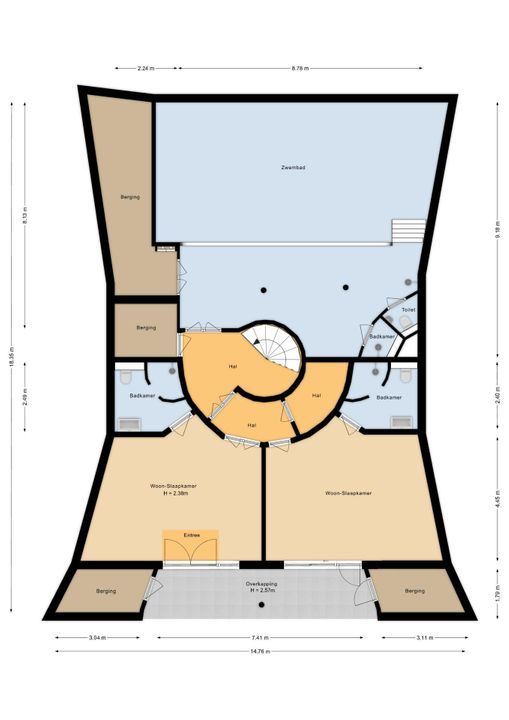 Weg over de Plaats 4, Doornspijk plattegrond-