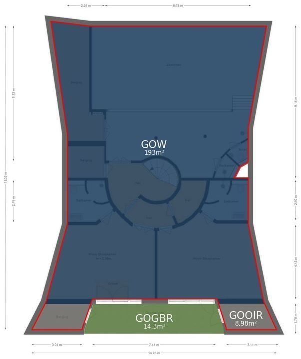 Weg over de Plaats 4, Doornspijk plattegrond-