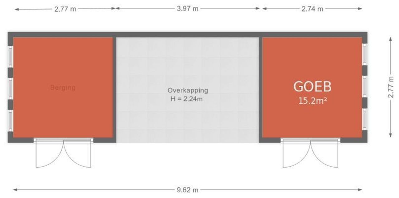 Weg over de Plaats 4, Doornspijk plattegrond-