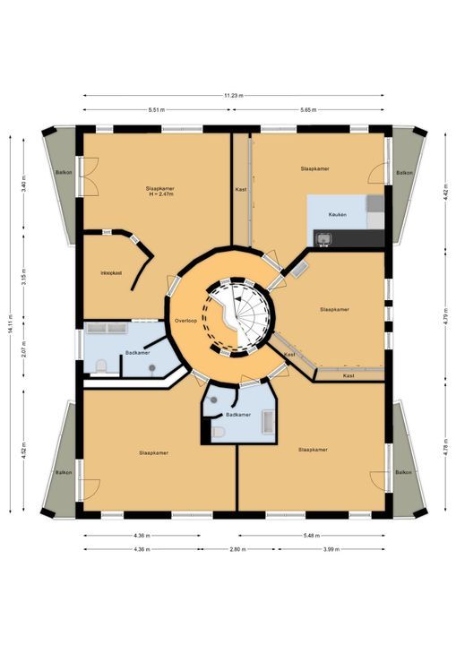 Weg over de Plaats 4, Doornspijk plattegrond-