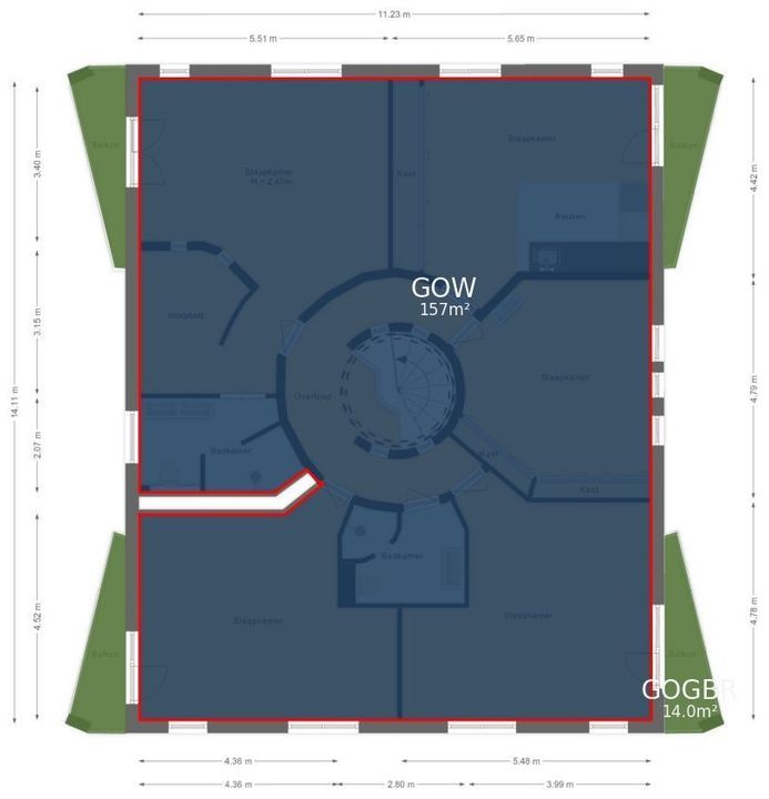 Weg over de Plaats 4, Doornspijk plattegrond-