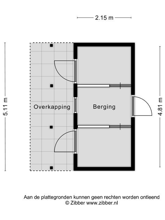 Rijksweg 11 b, Ambt Delden plattegrond-