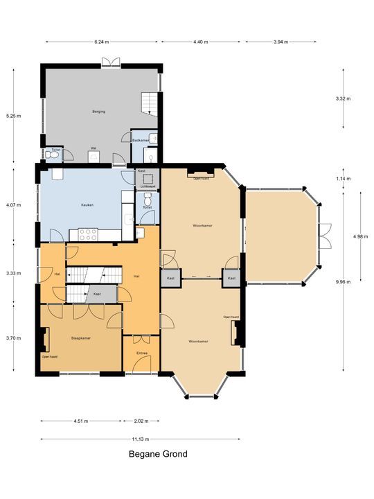van Heemstraweg 58, Beuningen Gld plattegrond-