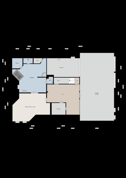 Falkenburgerf 1, Ommen plattegrond-