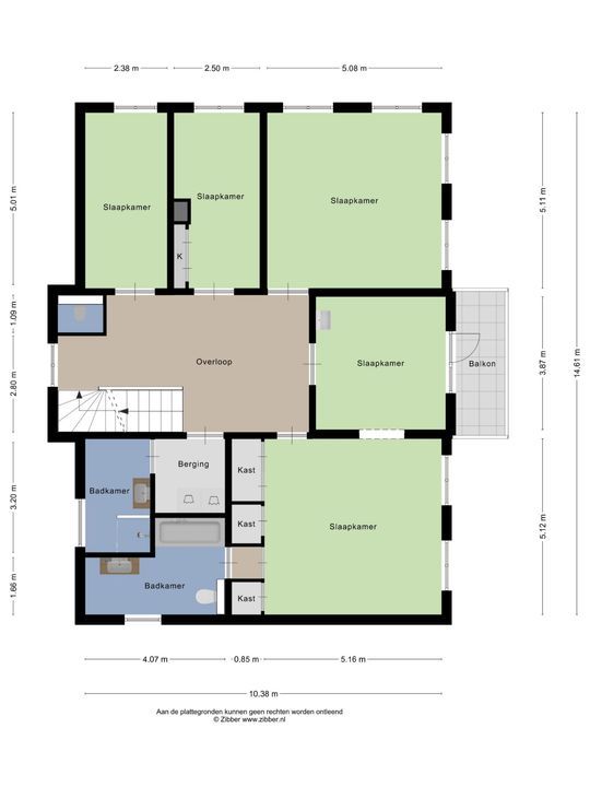 H.W. Iordensweg 91, Wilp plattegrond-