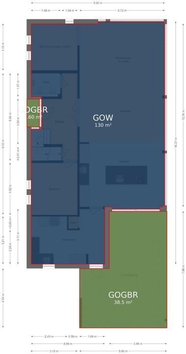 Wallenbeekweg 22, Enschede plattegrond-