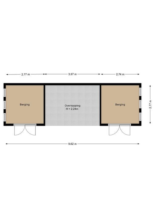 Weg over de Plaats 4, Doornspijk plattegrond-