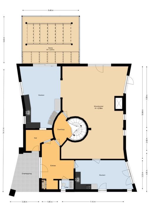 Weg over de Plaats 4, Doornspijk plattegrond-