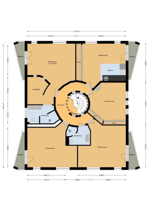Weg over de Plaats 4, Doornspijk plattegrond-