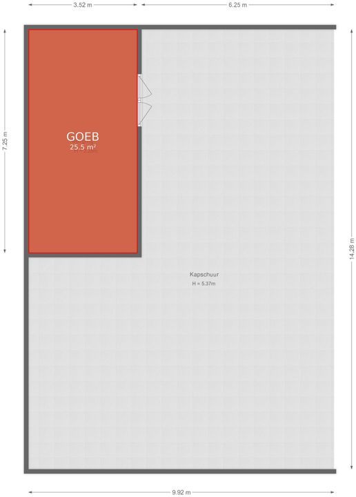 Strootsweg 390, Enschede plattegrond-