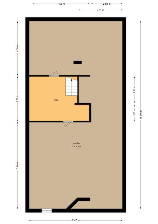 Strootsweg 390, Enschede plattegrond-