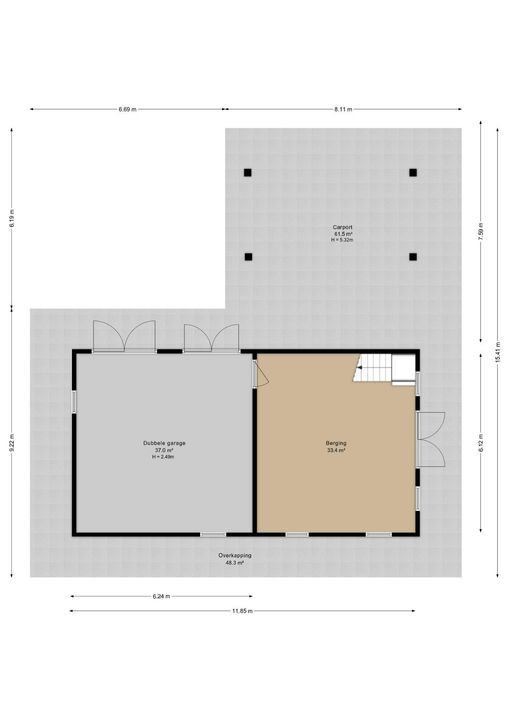 Drienermarkeweg 25, Enschede plattegrond-