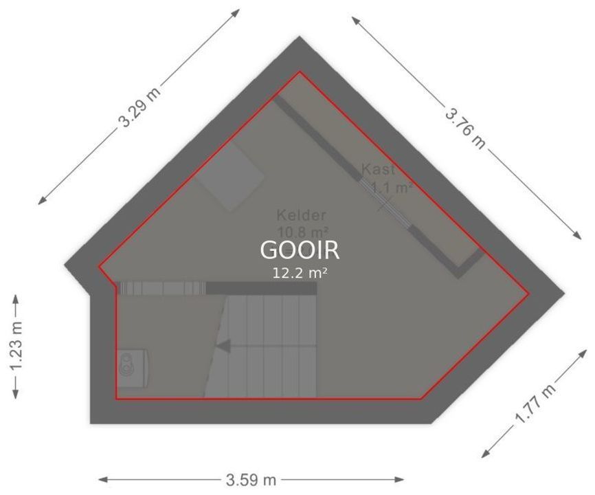 Drienermarkeweg 25, Enschede plattegrond-
