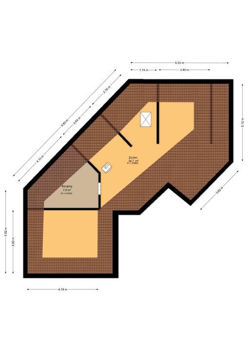 Drienermarkeweg 25, Enschede plattegrond-