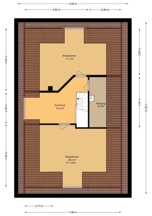 Leurikslaan 14, Enschede plattegrond-