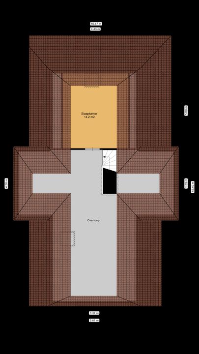 Elperstraat 8, Westerbork plattegrond-