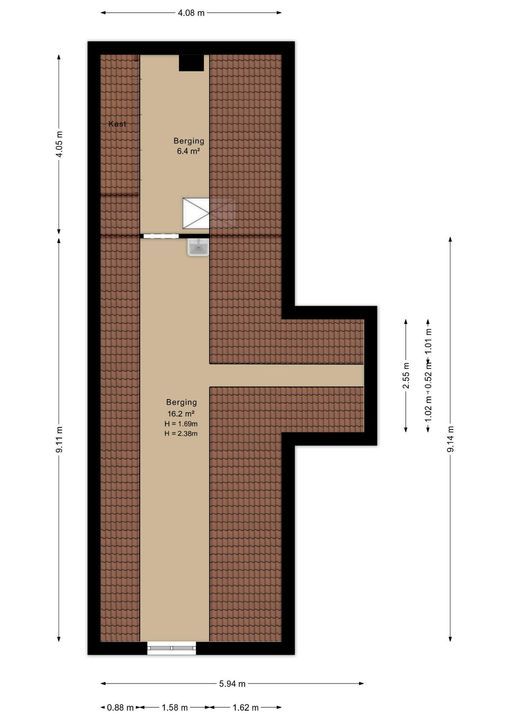Jan Dommer van Poldersveldtweg 4, Ubbergen plattegrond-