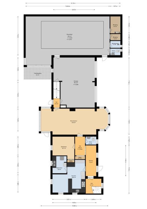 Jan Dommer van Poldersveldtweg 4, Ubbergen plattegrond-