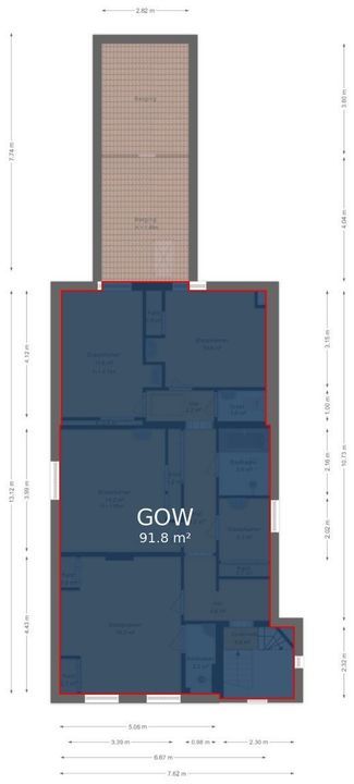 Jan Dommer van Poldersveldtweg 4, Ubbergen plattegrond-