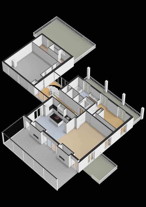 Dorpstraat 129, Beekbergen plattegrond-