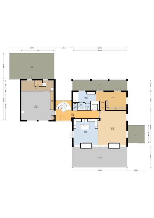Dorpstraat 129, Beekbergen plattegrond-