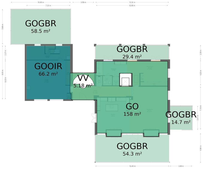 Dorpstraat 129, Beekbergen plattegrond-