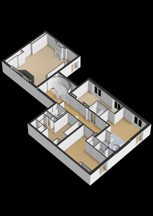 Dorpstraat 129, Beekbergen plattegrond-