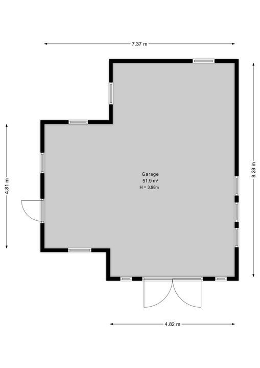 Oerdijk 95, Schalkhaar plattegrond-