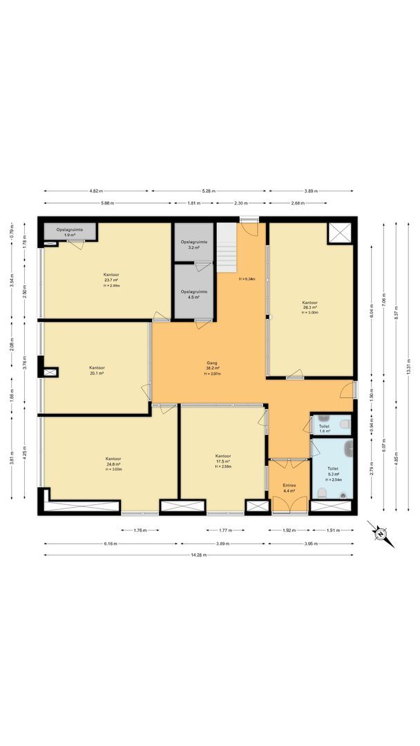 Dobbeweg 3 b, Voorschoten plattegrond-0