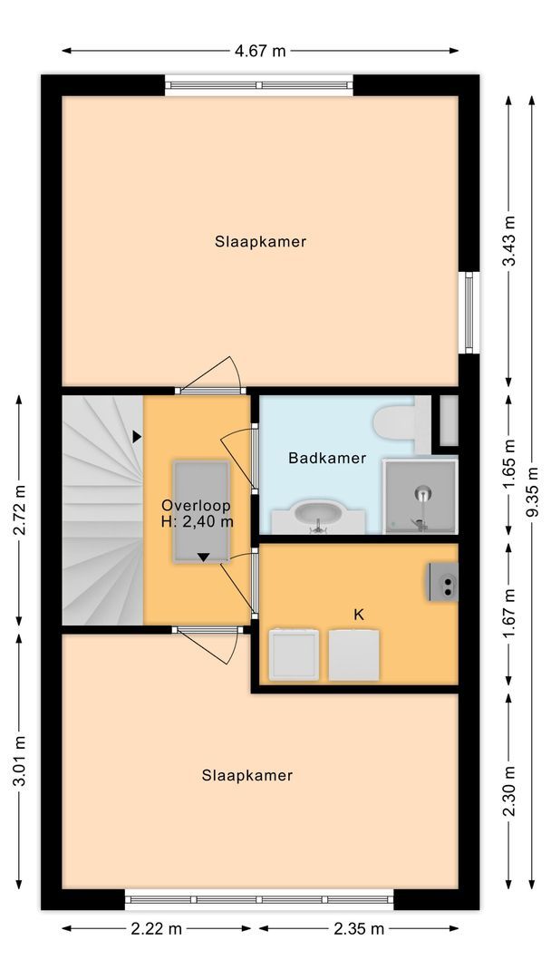 Middelgeestlaan 63, Voorschoten plattegrond-3