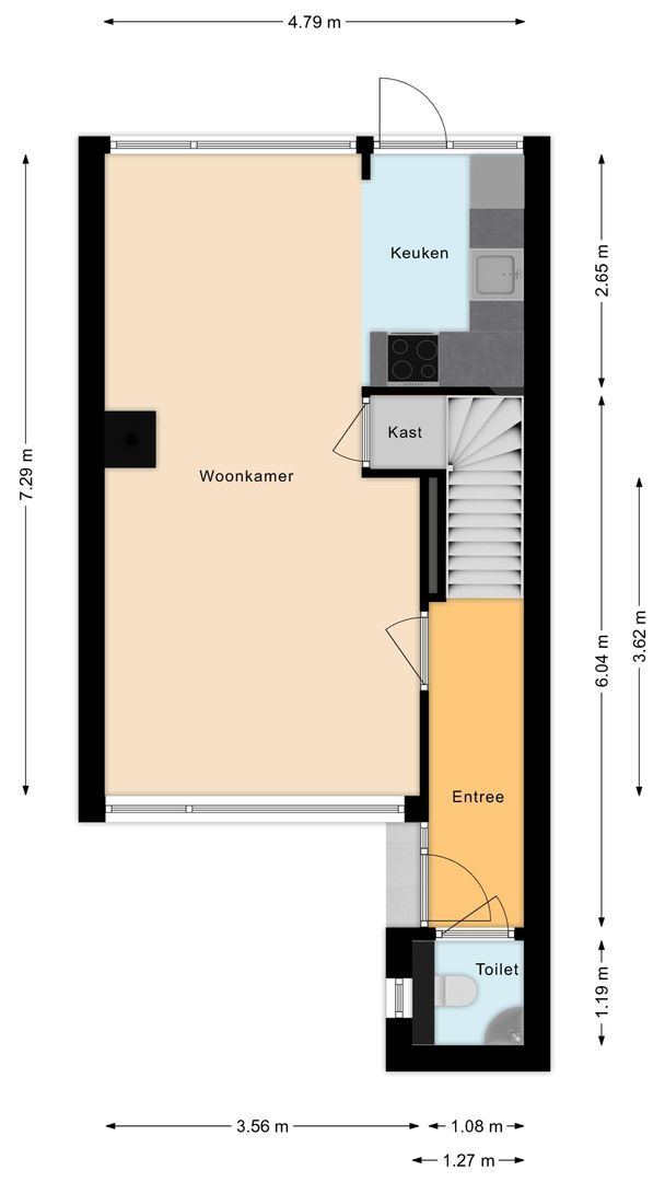 Van Heuven Goedhartstraat 4, Voorschoten plattegrond-1
