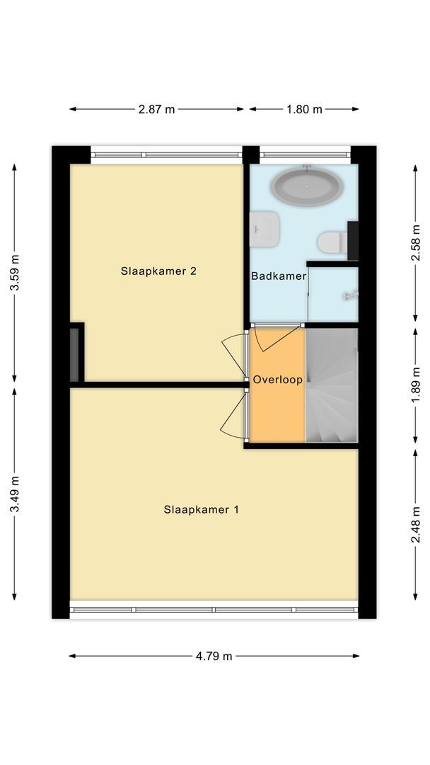 Van Heuven Goedhartstraat 4, Voorschoten plattegrond-2