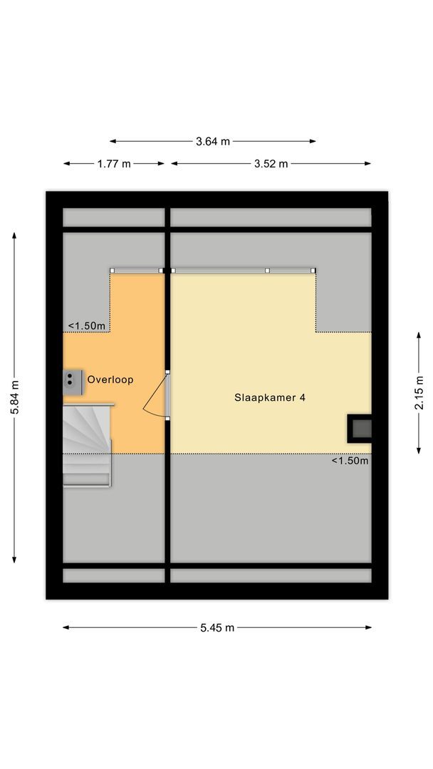 Professor Van der Waalslaan 12, Voorschoten plattegrond-2