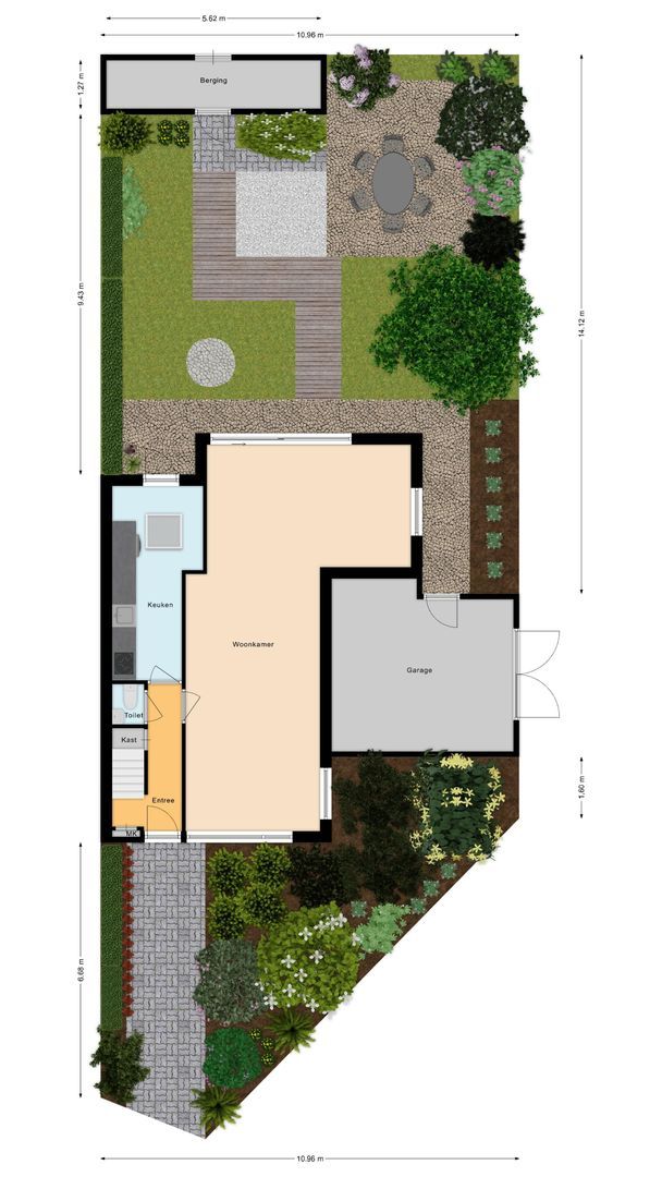 Professor Van der Waalslaan 12, Voorschoten plattegrond-3