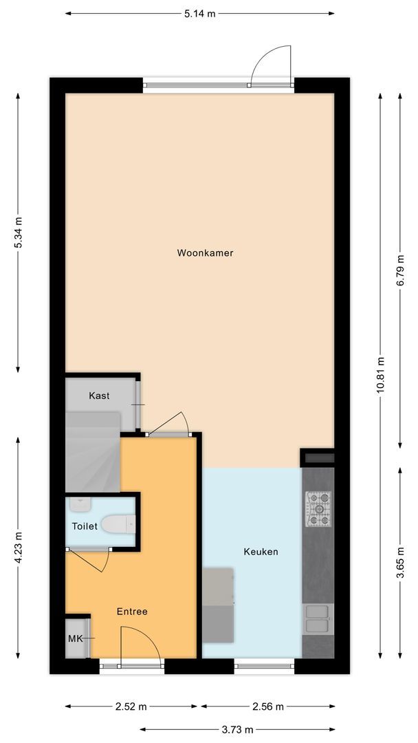 Piet Baarslaan 20, Den Haag plattegrond-1