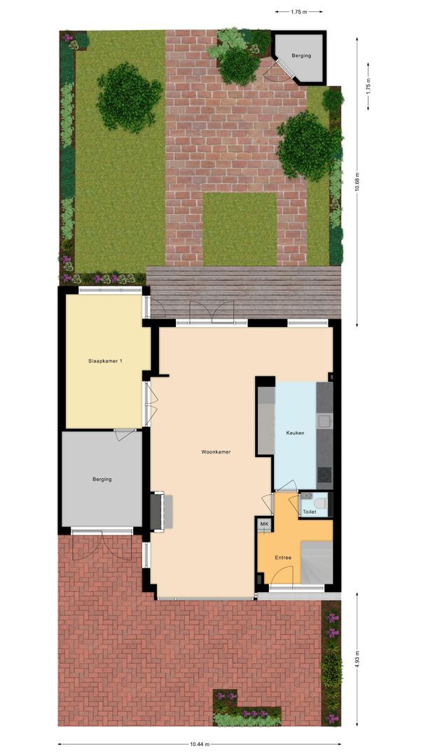 Palestrinalaan 15, Voorschoten plattegrond-0