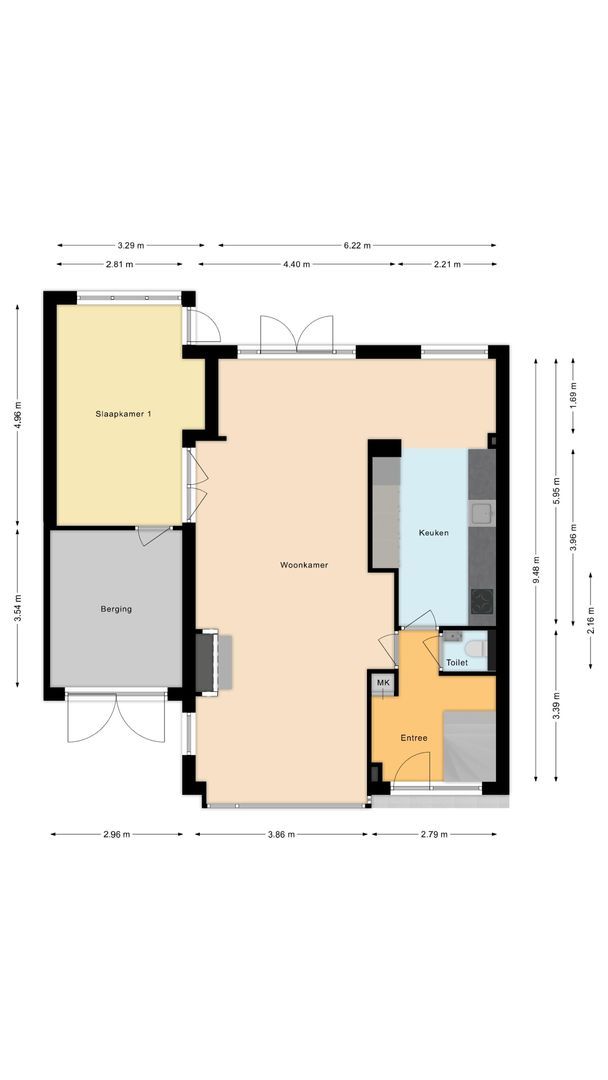 Palestrinalaan 15, Voorschoten plattegrond-1