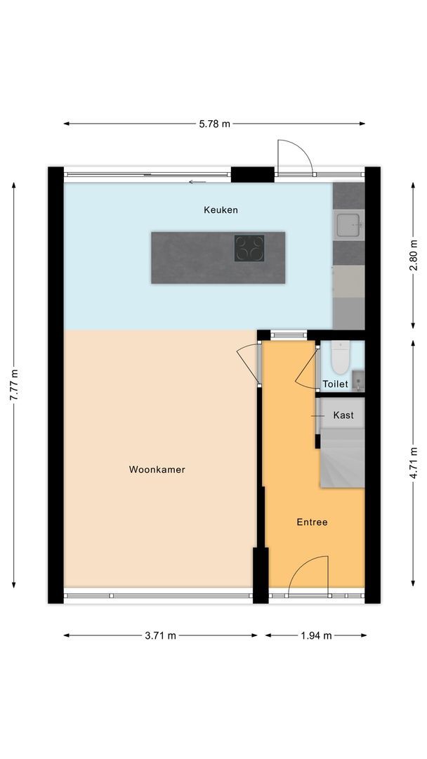 Frans Halsplantsoen 7, Voorschoten plattegrond-0