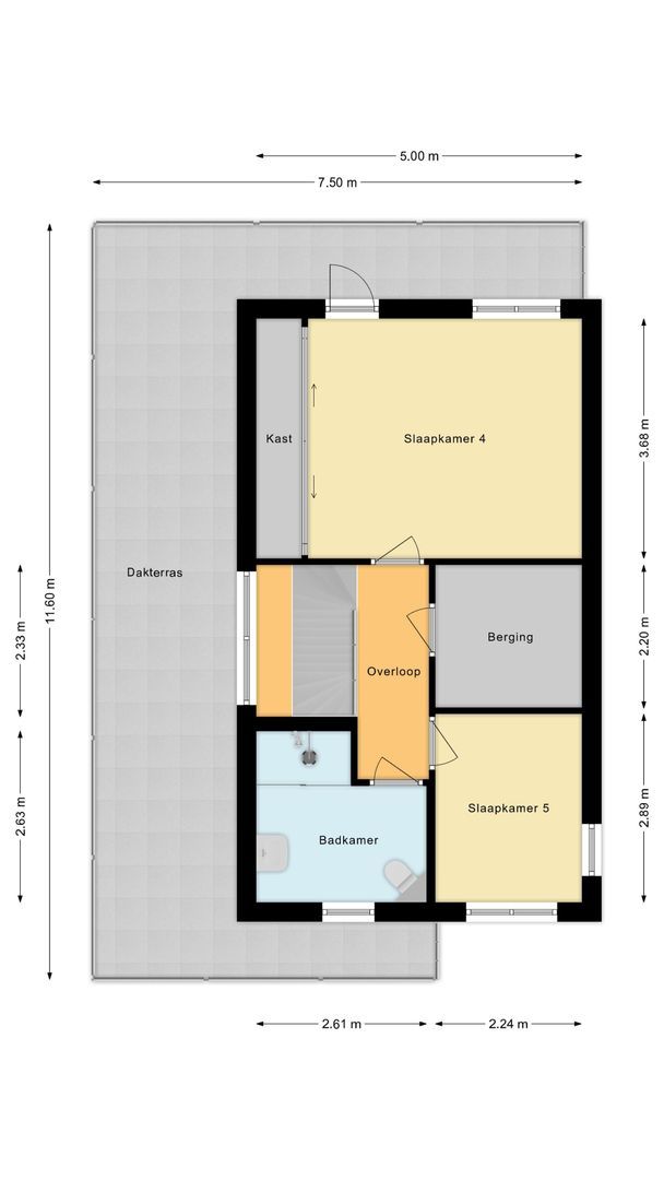 Duke Ellingtonstraat 54, Leiden plattegrond-3
