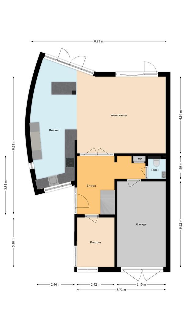 Jan Wagtendonkstraat 27, Voorschoten plattegrond-0