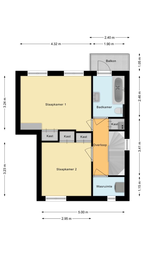 Damhouderstraat 13, Leidschendam plattegrond-1
