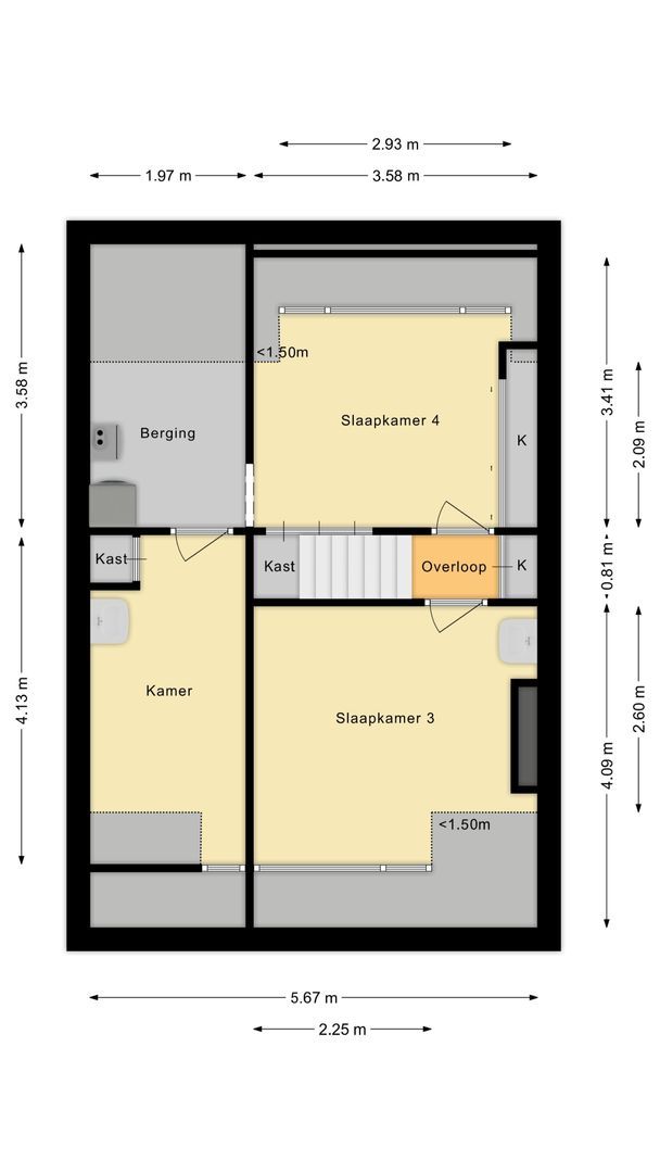 Marnixstraat 11, Voorschoten plattegrond-3