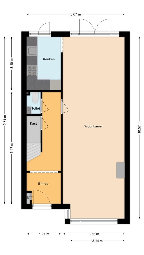 Marnixstraat 11, Voorschoten plattegrond-0