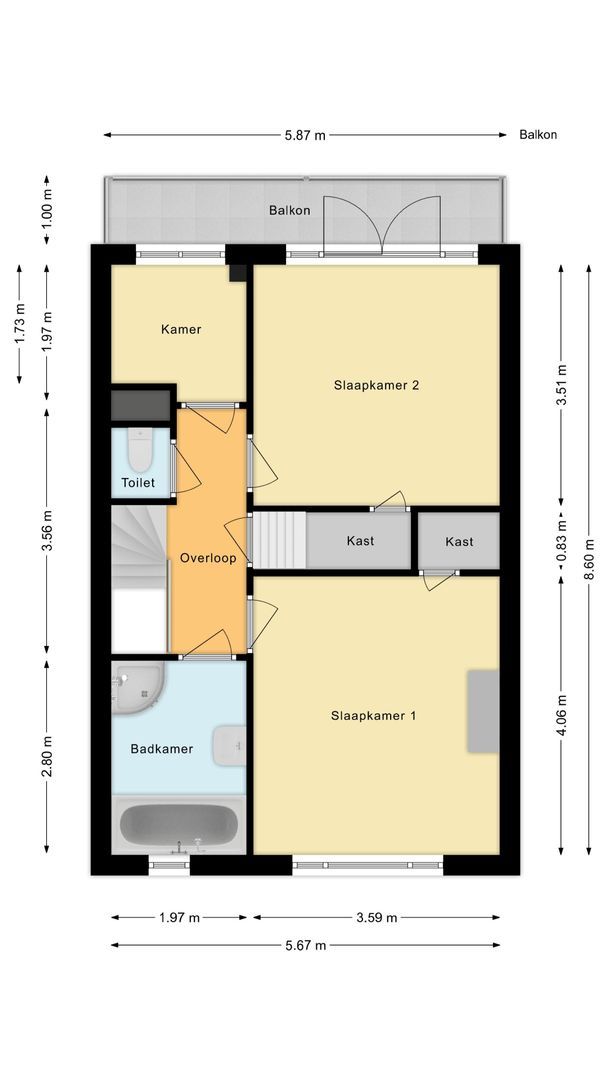 Marnixstraat 11, Voorschoten plattegrond-1