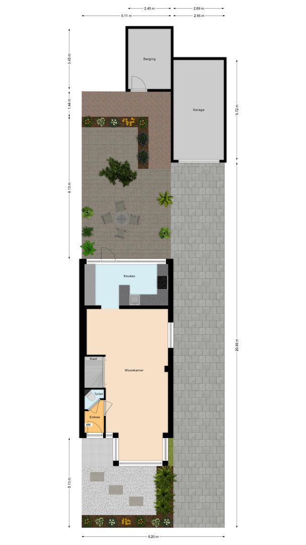 Professor Asserlaan 19, Voorschoten plattegrond-2