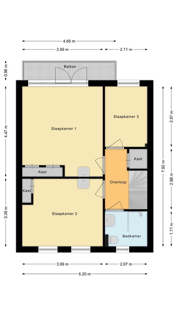 Krimkade 75, Voorschoten plattegrond-1