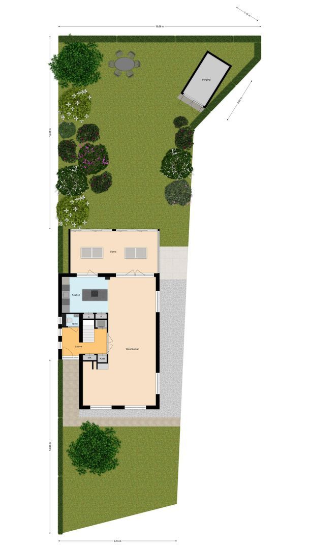 Veurseweg 169, Voorschoten plattegrond-2